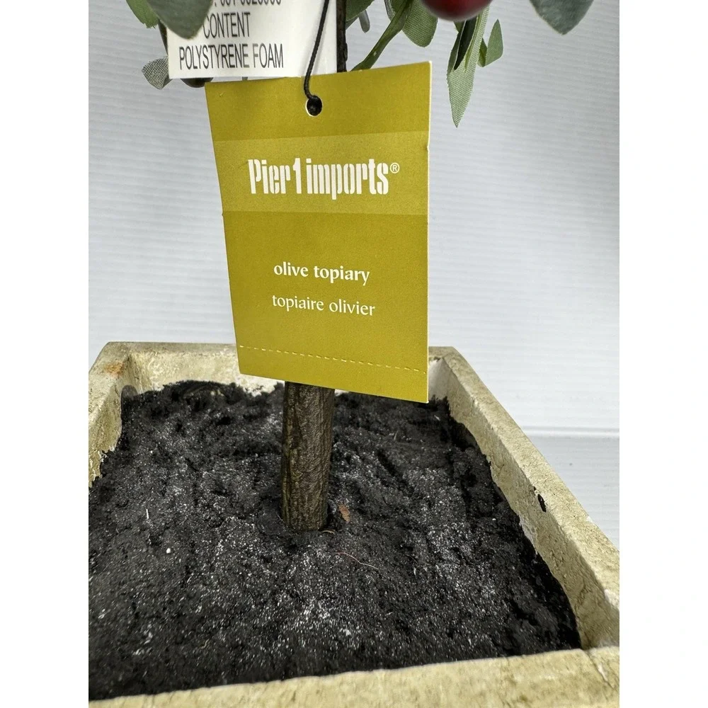 Pier 1 Imports Olive Topiary‎ Faux Tree in Decorative Pot 20